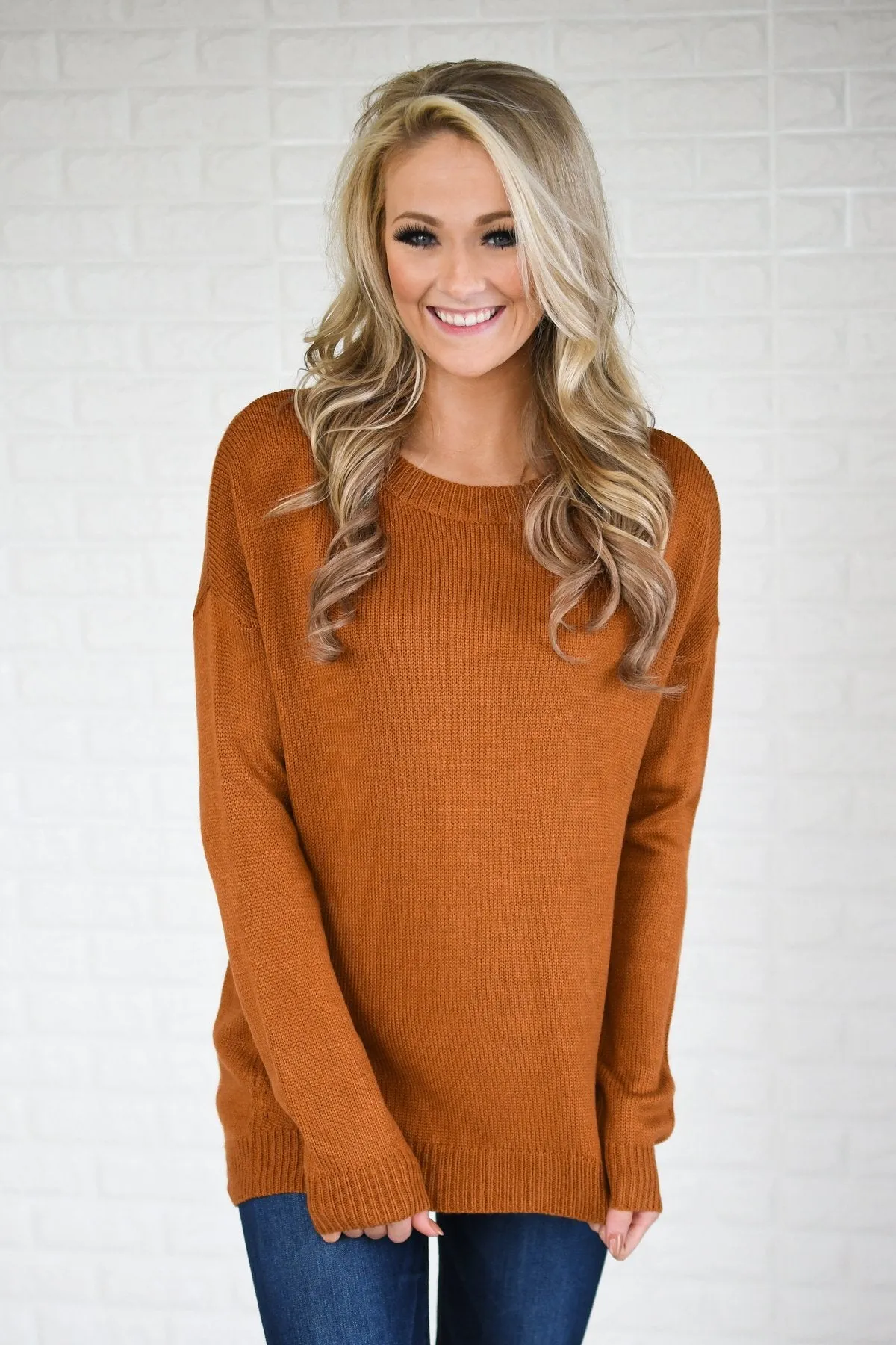 You Get My Love Top ~ Rust Orange