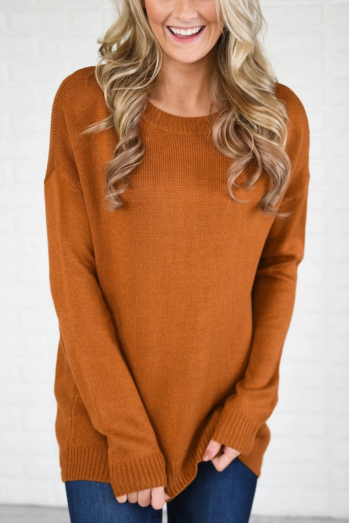 You Get My Love Top ~ Rust Orange
