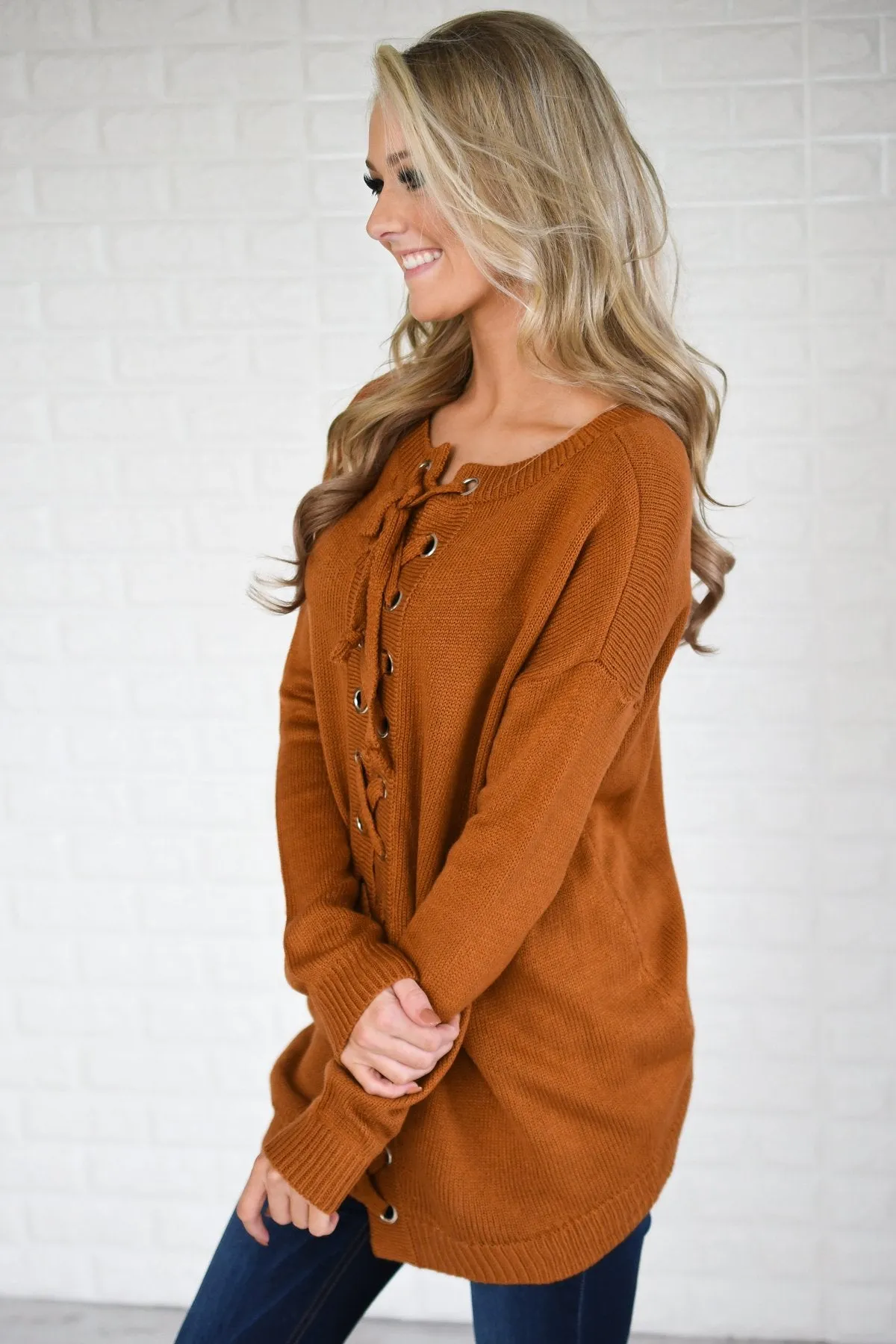 You Get My Love Top ~ Rust Orange